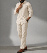 Terra Fit Shirt & Bottom Set Of Linen, Luxury And Style