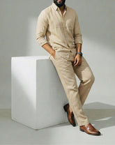 Linen Shirt & Bottom Set Of Linen, Luxury And Style