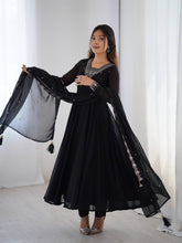 BLACK FOX GEORGETTE FABRIC FULLY FLAIR ANARKALI SUIT