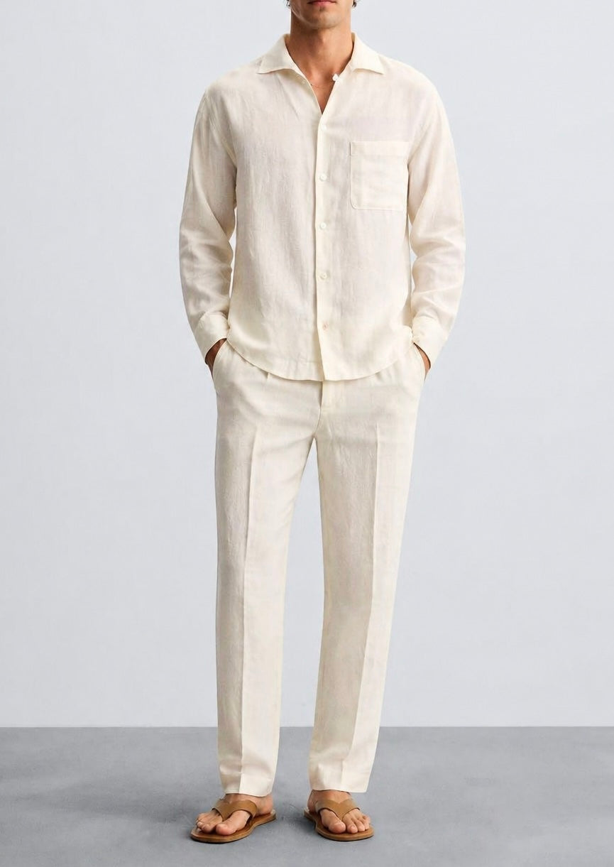 Royal Shirt & Bottom Set Of Linen, Luxury And Style