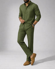 Iconic Shirt-pent Co-Ord Set - Premium Edition