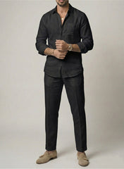 Signature shirt & Bottom Set Of Linen, Luxury And Style