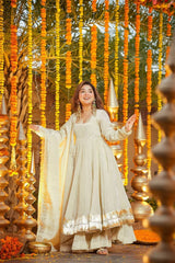 Classy Designer Plazoo Gown Set